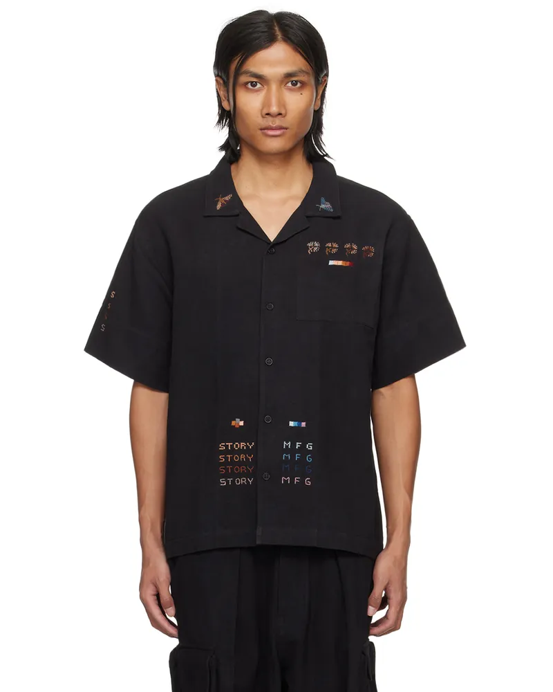 STORY mfg. Black Greetings Shirt Black