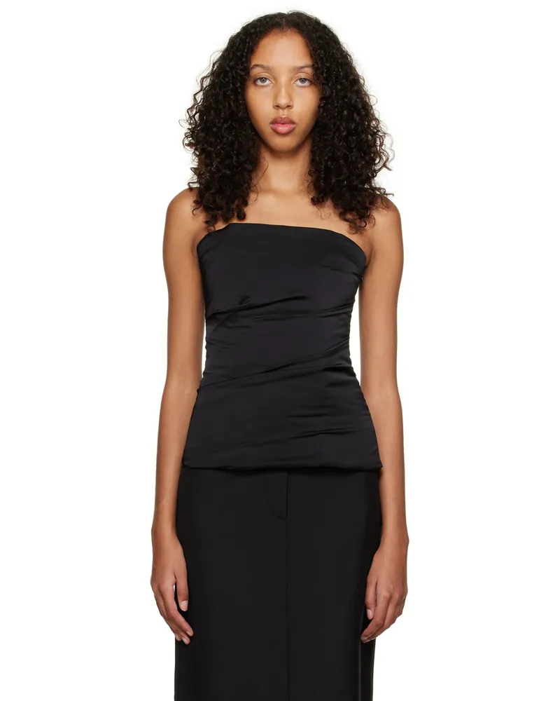 Olēnich Black Padded Tank Top Black