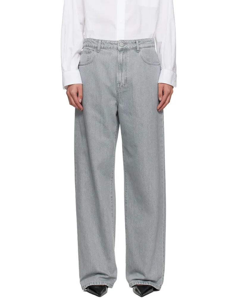 Róhe Gray Signature Baggy Fit Jeans 068_462