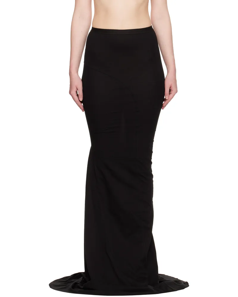 Rick Owens Black Hollywood Lido Maxi Skirt 09
