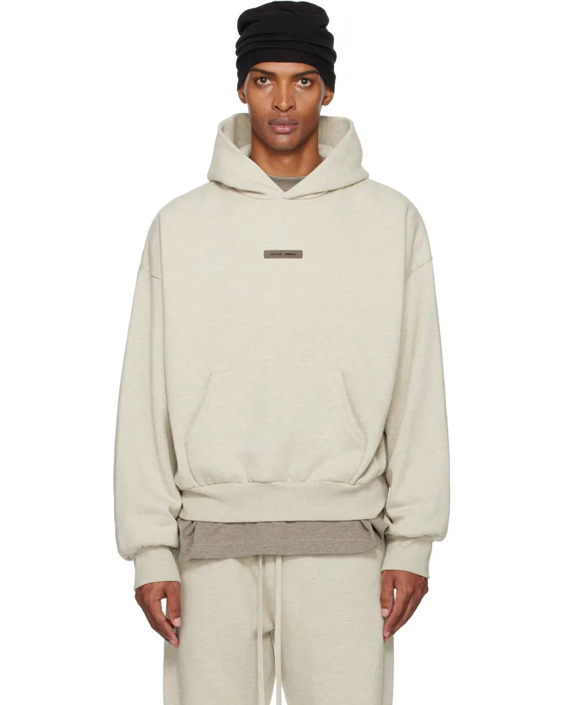 Fear of God Beige Classic Fit Fleece Hoodie Heather