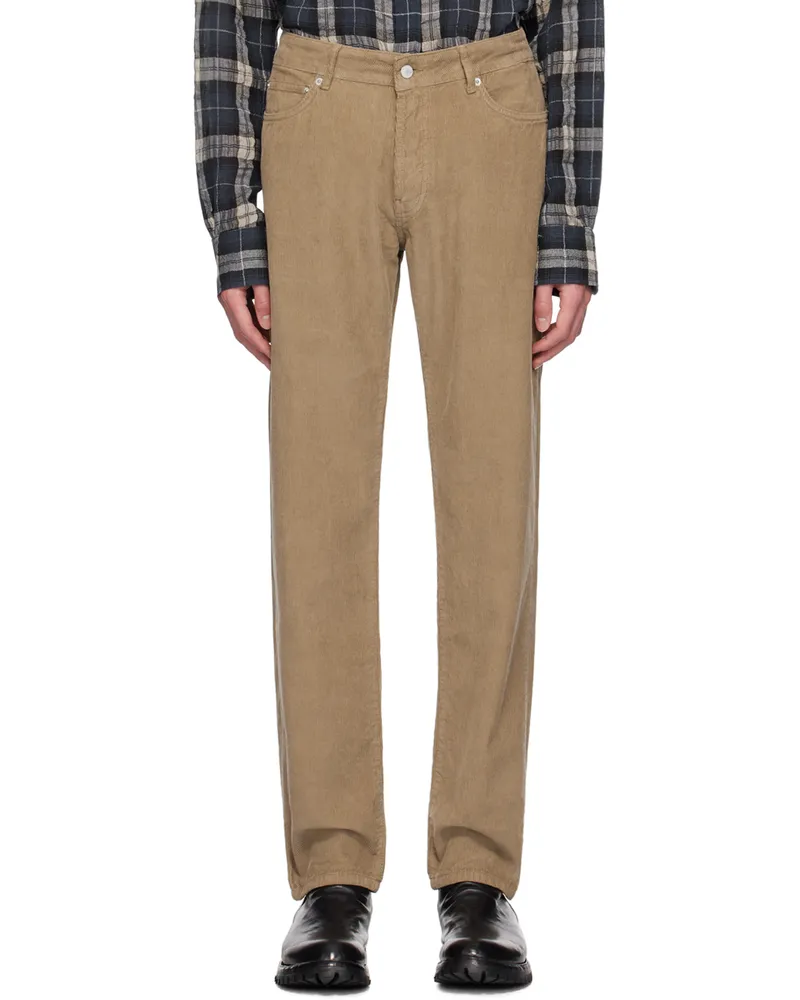 Officine Generale Taupe James Trousers Dry