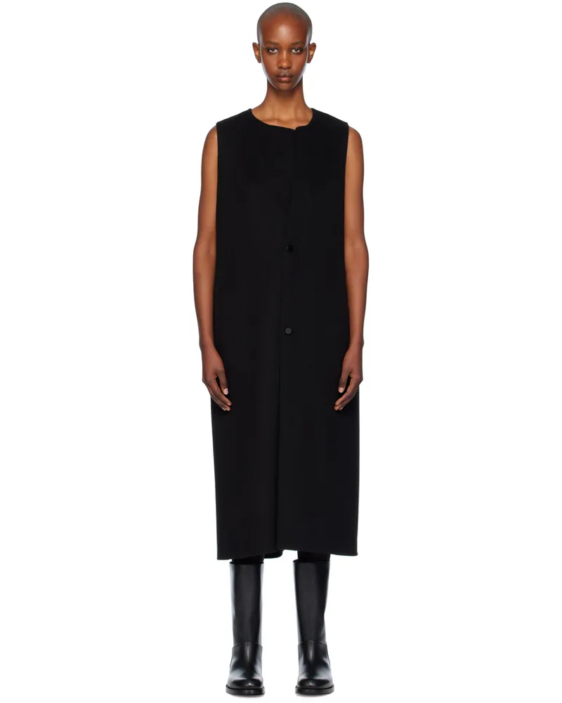 The Row Black Bardot Midi Dress Blk