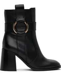 See by Chloé Black New Ring Line Boots 999-black