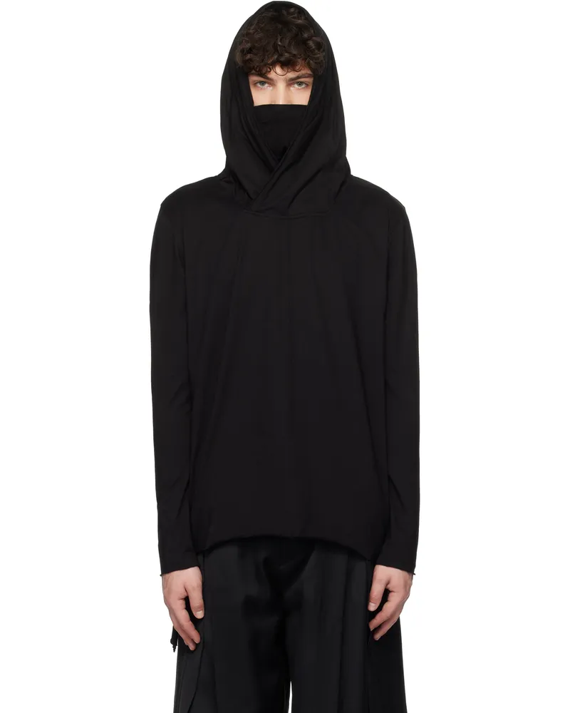 Julius Black All-Terrain Asymetric Hoodie Black