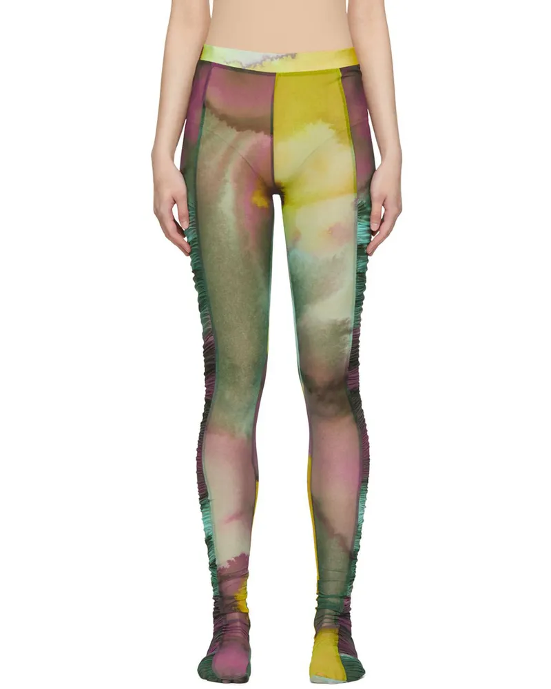Dries van Noten Yellow Ruffled Tights 202