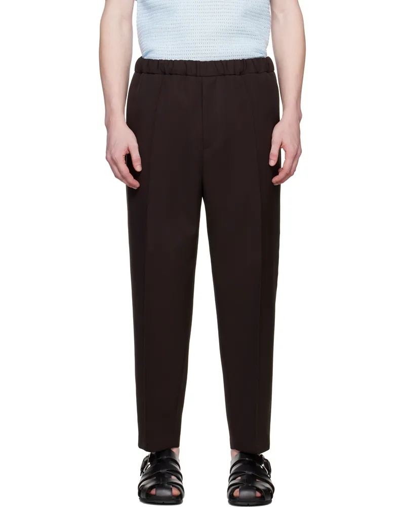 Jil Sander Brown Tapered Trousers 201