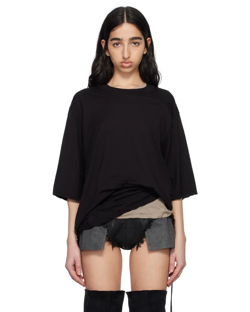 DRKSHDW by Rick Owens Black Hollywood Walrus T-shirt 09