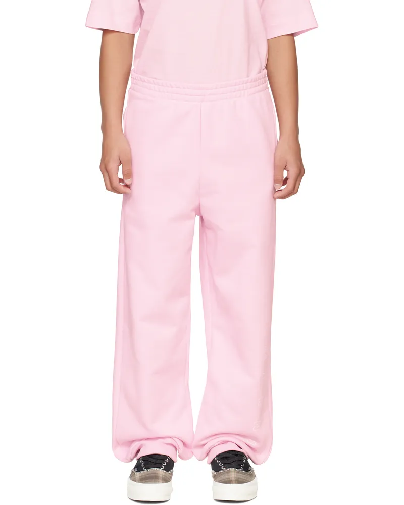 Marni Kids Pink Logo Sweatpants 0m347