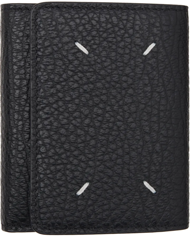 Maison Margiela Black Four Stitches Wallet T8013