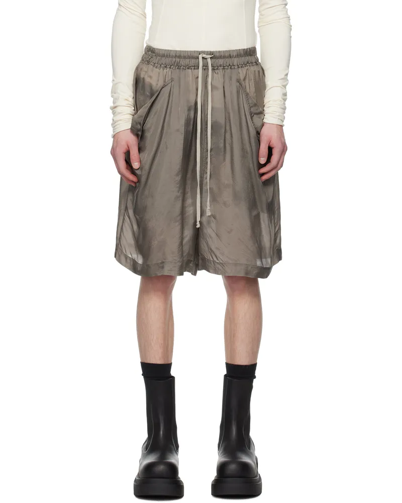 Rick Owens Gray Hollywood Lido Boxers Shorts 34