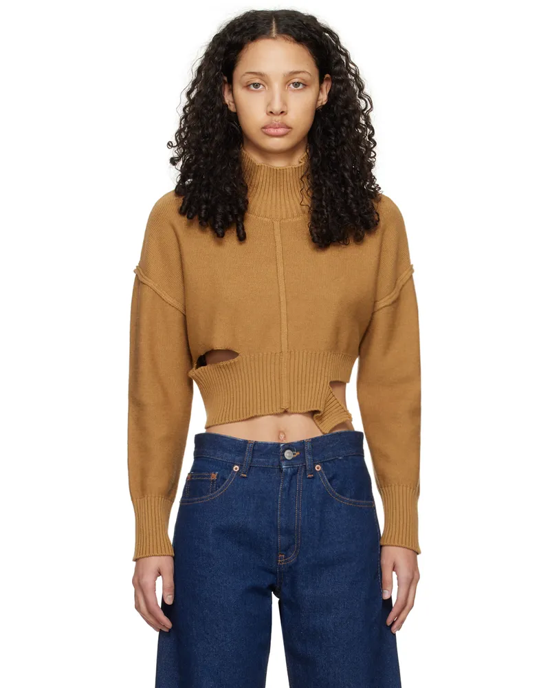 Maison Margiela Tan Boxy Sweater 155