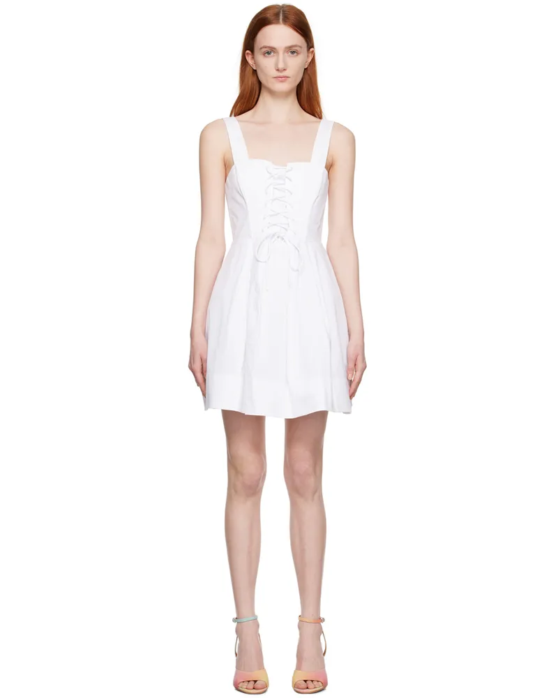 STAUD White Sutton Minidress White