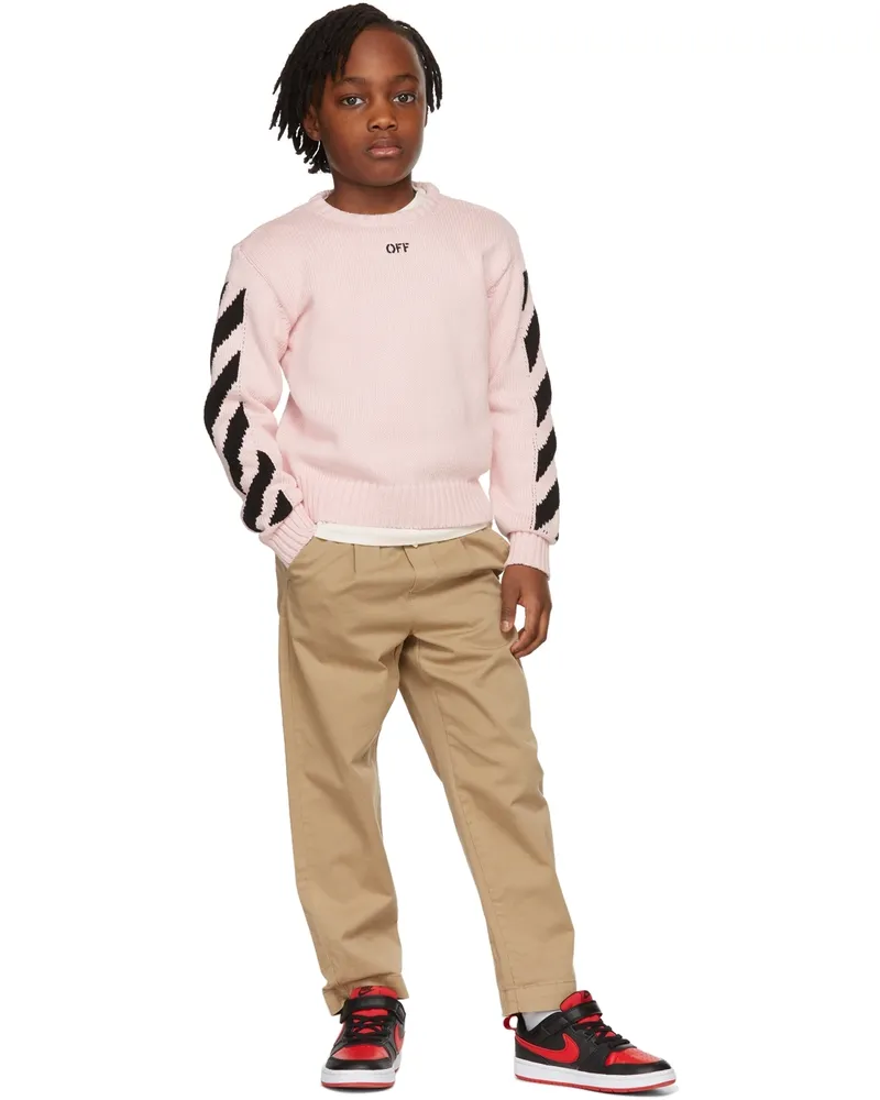 OFF-WHITE Kids Pink Stamp Sweater Pink