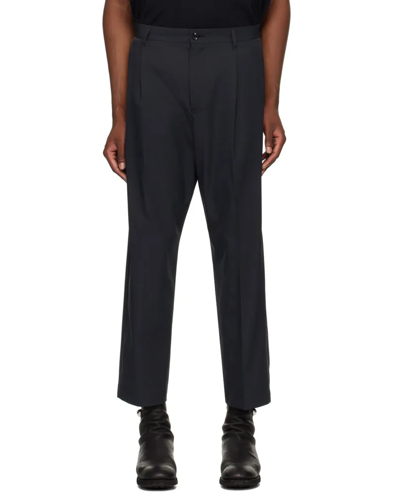 Neighborhood Black Tuck Trousers Black