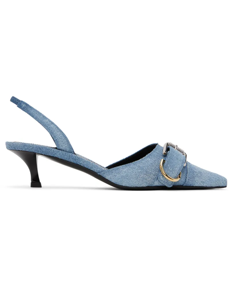 Givenchy Blue Voyou Slingback Heels 420-medium