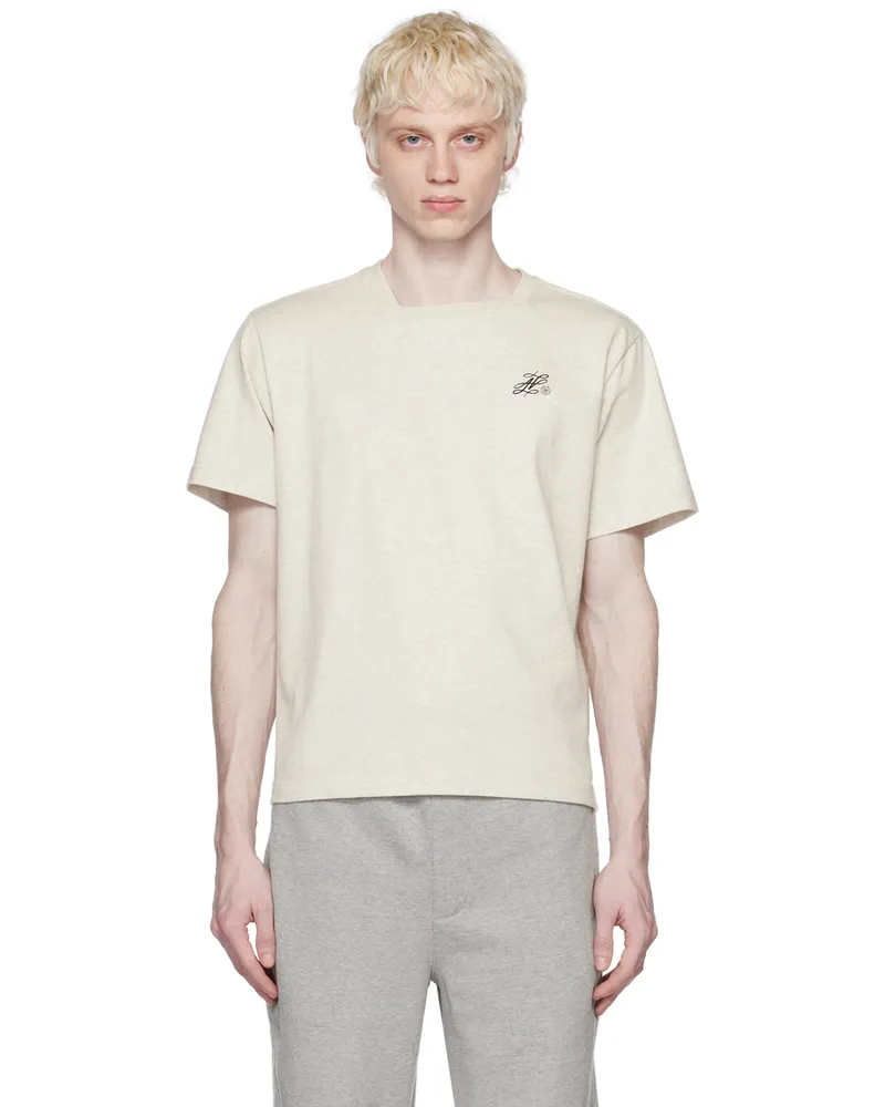 Adererror Off-White Dancy T-Shirt Oatmeal
