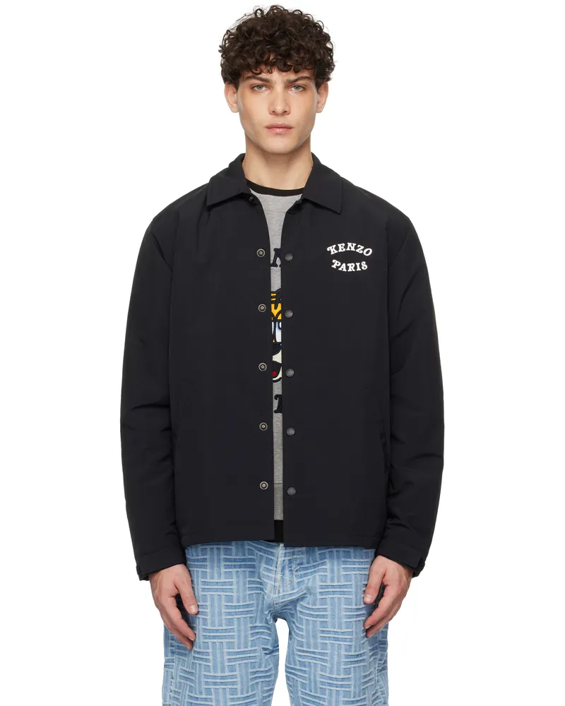 Kenzo Black Kenzo Paris VERDY Edition Heavy Coach Jacket Black