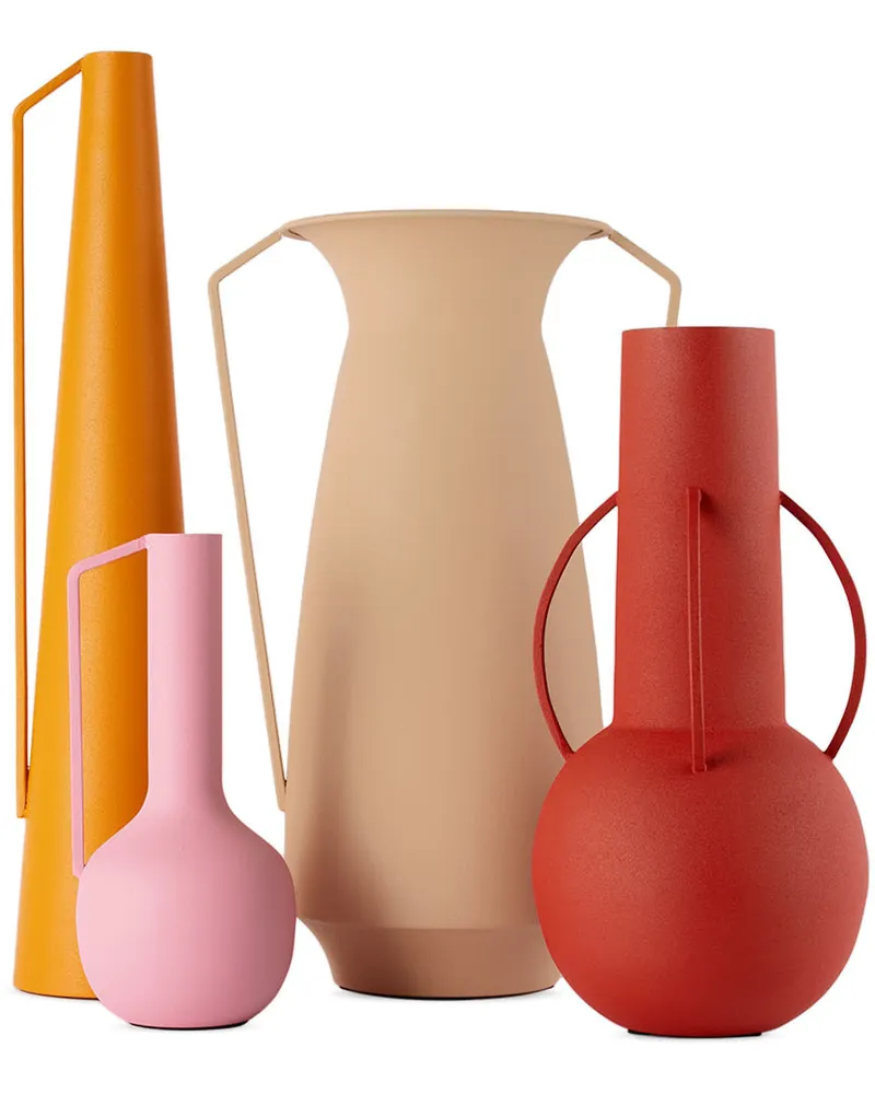 POLSPOTTEN Multicolor Roman Vase Set Pinks
