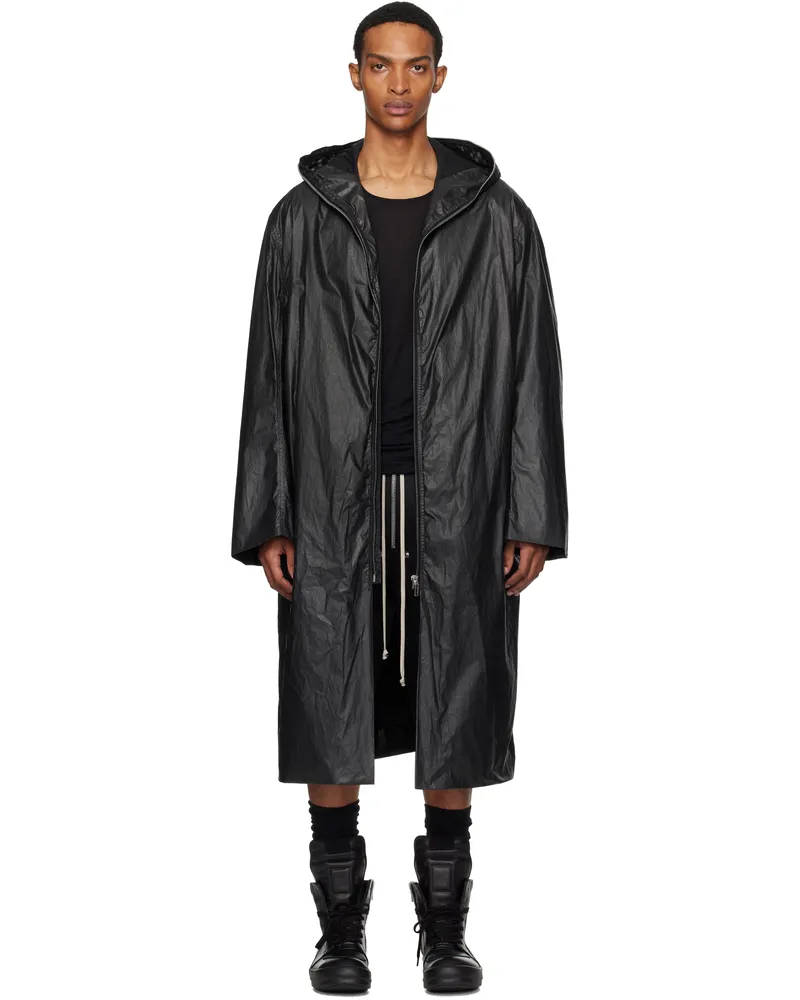 Rick Owens Black Concordians Mac Coat 09