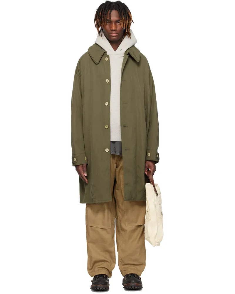 Visvim Khaki Balmat Parka Coat Olive