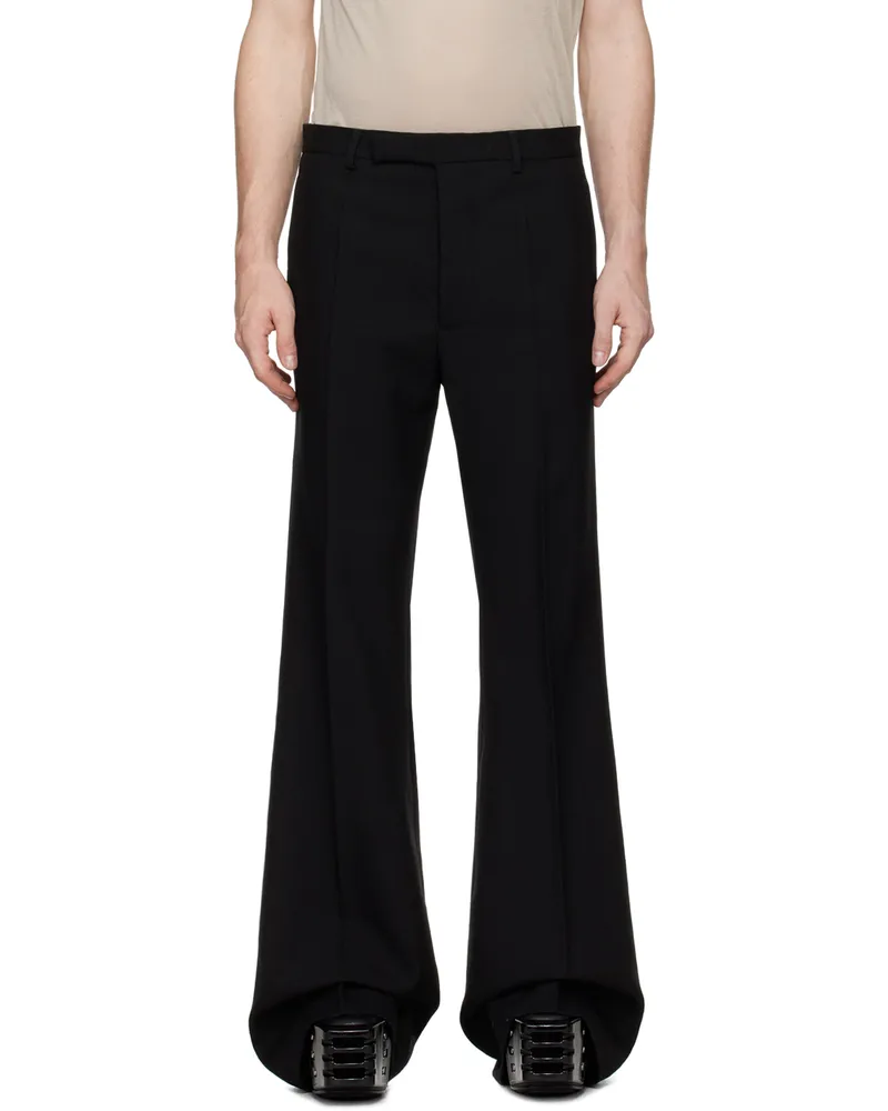 Rick Owens Black Porterville Wide Astaires Trousers 09