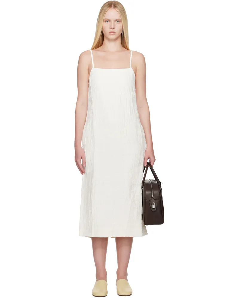 Studio Nicholson Off-White Danae Midi Dress Parchment