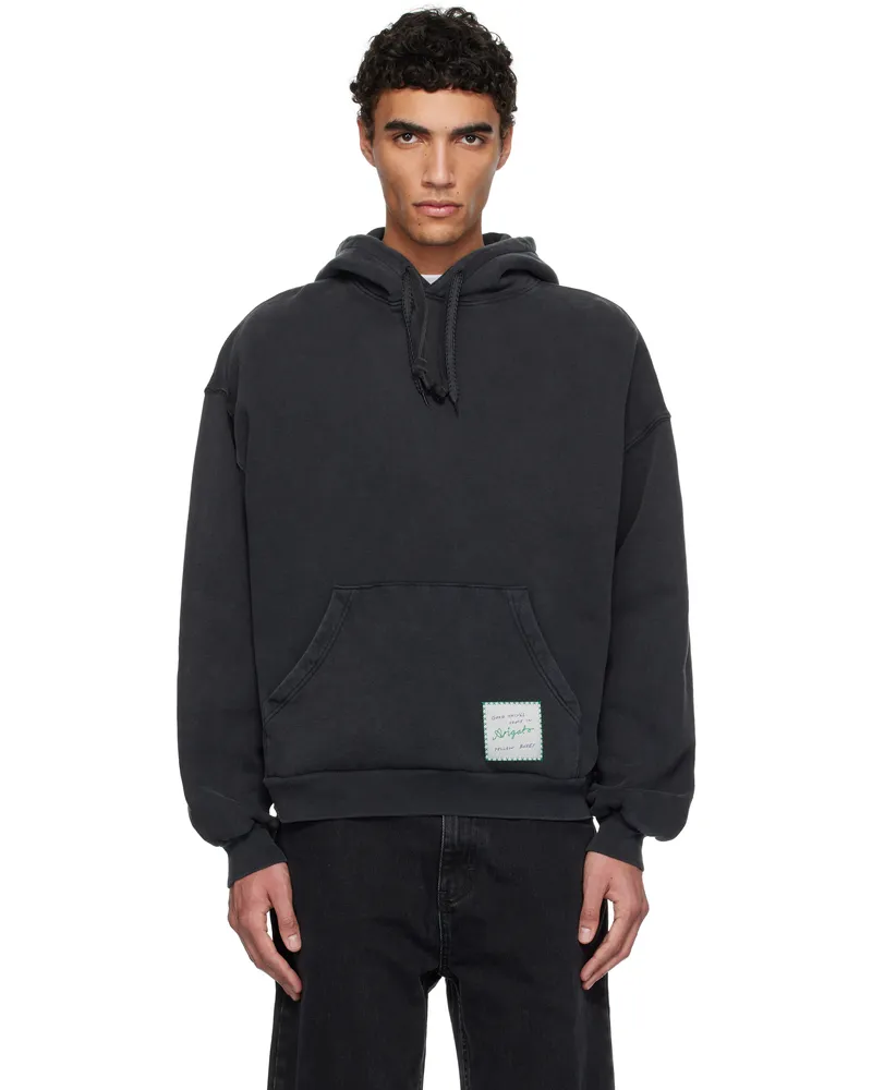 Axel Arigato Black Patch Washed Hoodie Black