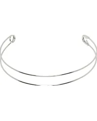 VETEMENTS Silver Safety Pin Choker Silver