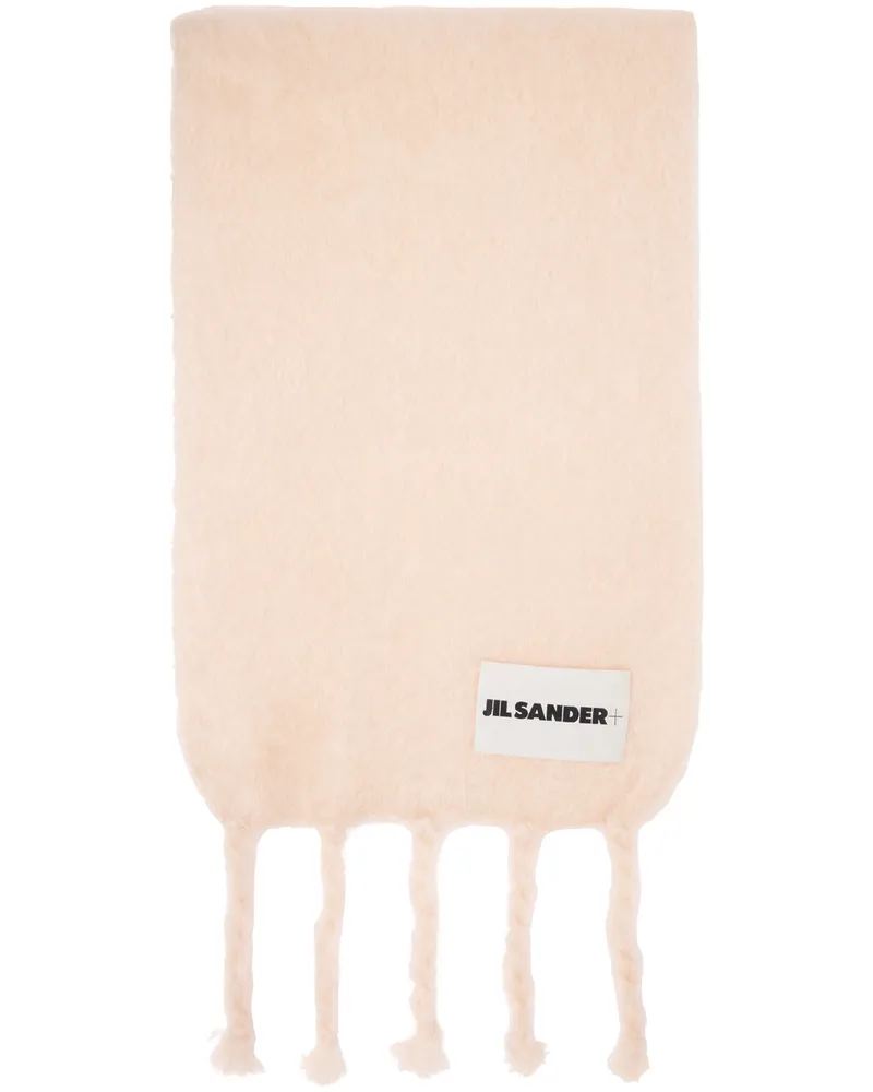 Jil Sander Pink Plain Scarf Pale