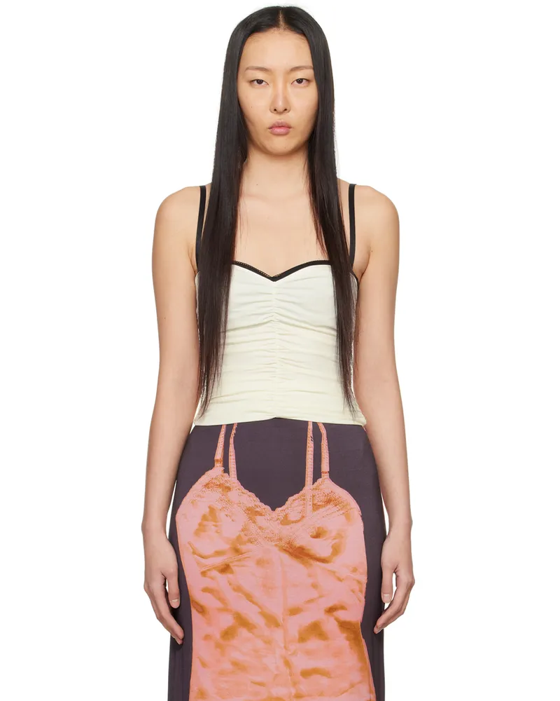 Miaou White Renzo Tank Top Creme