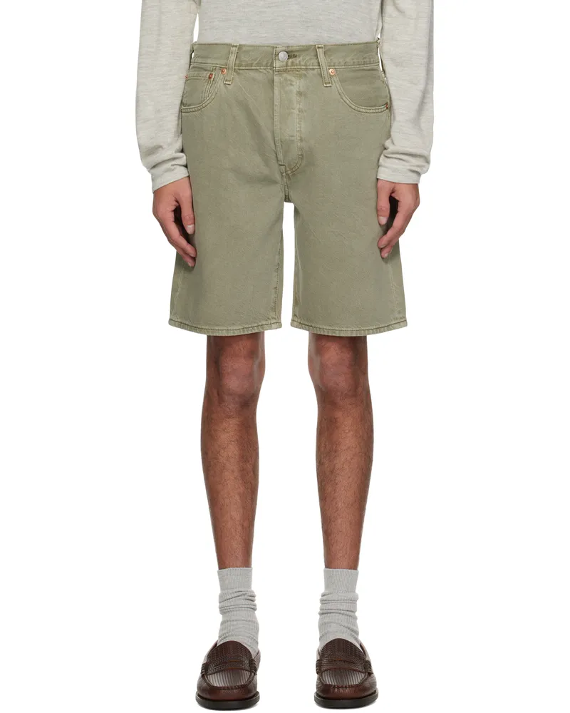 Levi's Green 501 Original Denim Shorts Green