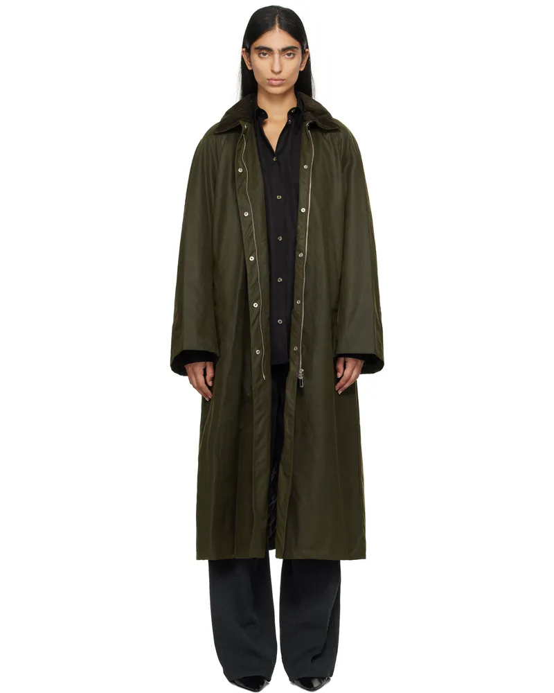 Totême Khaki Country Coat Forest