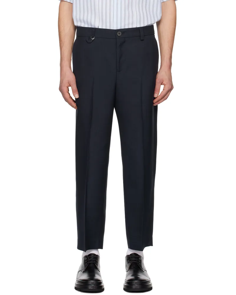 Jacquemus Navy 'Le pantalon Cabri' Trousers Dark