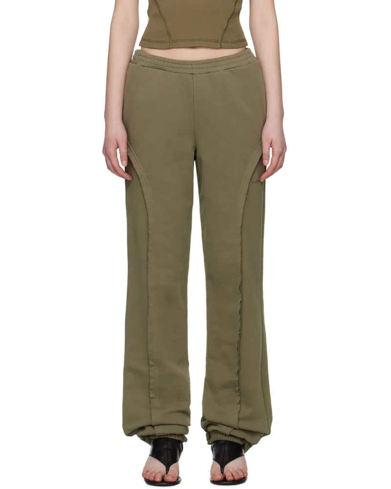 SRVC Khaki Mile-High Sweatpants Olive