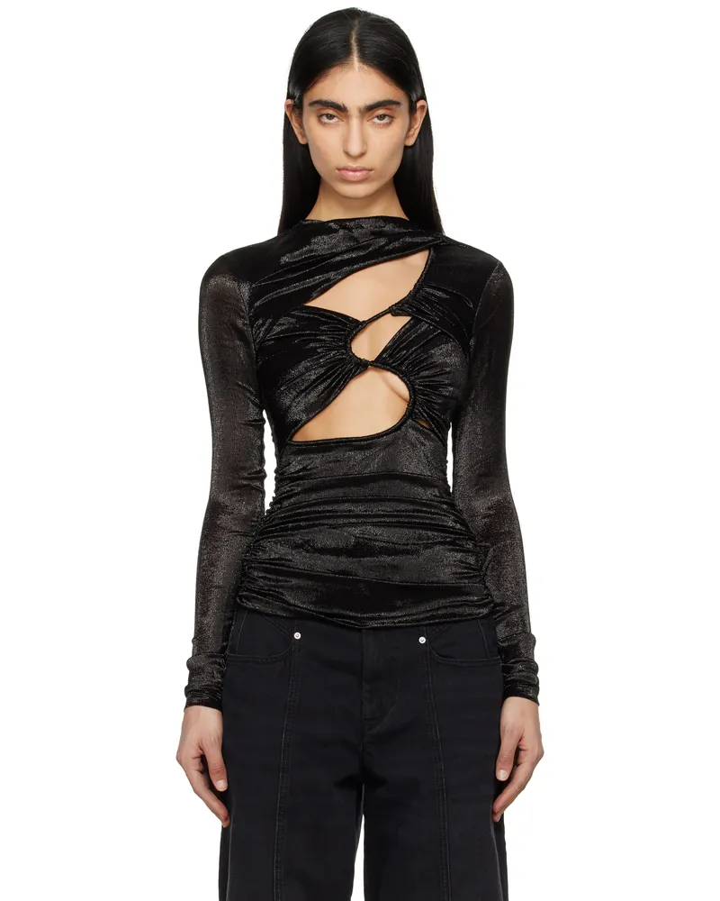 Isabel Marant Black Rose Top Black