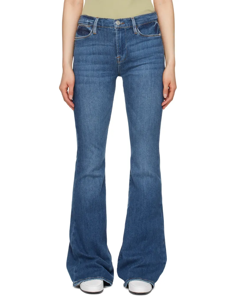 Frame Denim Blue 'Le High Flare' Jeans Best