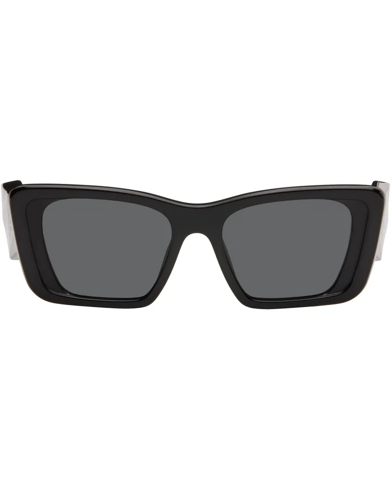 Prada Black Thick Cat Eye Acetate Sunglasses 1ab5s0