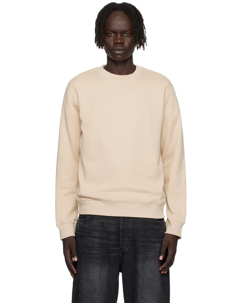 A.P.C. Beige Standard 'A.P.C.' Brodé Sweatshirt Baa