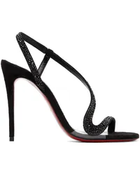 Christian Louboutin Black Rosalie Strass 100 Heeled Sandals Bblack