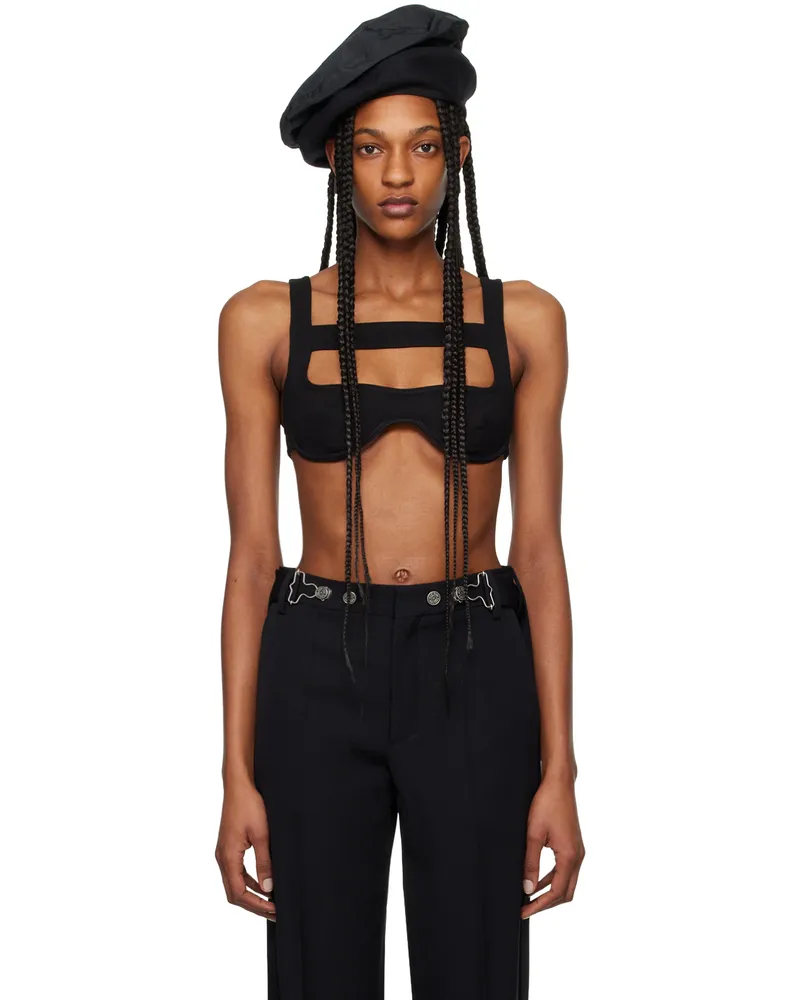 Jean Paul Gaultier Black Harness Bra 00