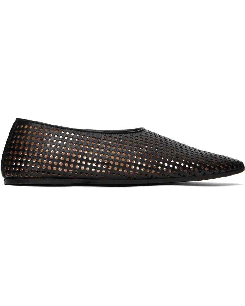 Marsèll Black Coltellaccio Forata Slippers Black
