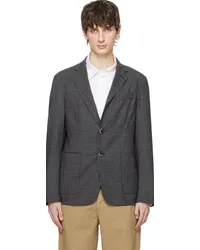 BARENA Navy & Off-White Borgo Quod Blazer 170