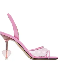 Mach & Mach Pink Heart Embellished Sandals Baby