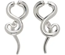 Silver Boa Earrings