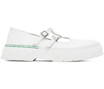 White 2001 Apple Mary Jane Loafers