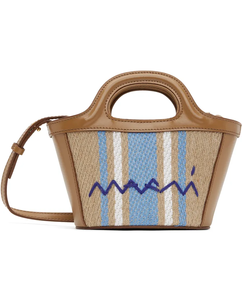 Marni Brown Tropicalia Micro Tote Zo857
