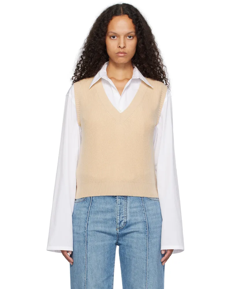 Max Mara Beige Dolce Vest 002