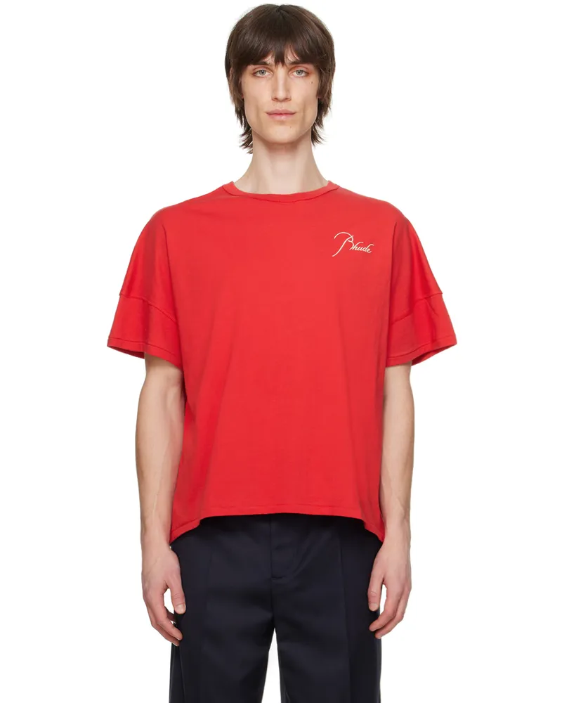 RHUDE Red Reverse T-Shirt Vtg