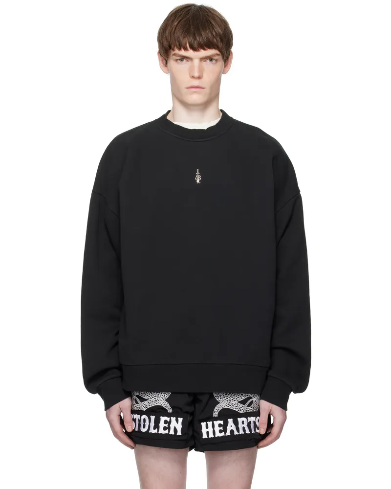 Stolen Girlfriends Club Black Snake Dagger Crew Sweatshirt Washed